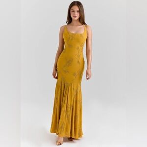 Althea Elise Aurelia Maxi Dress - Gold